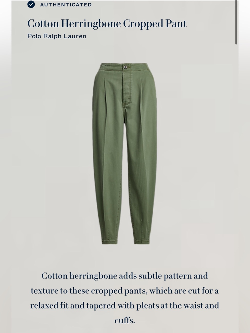 Polo Ralph Lauren Olive Tapered Pants - Picture 10 of 13